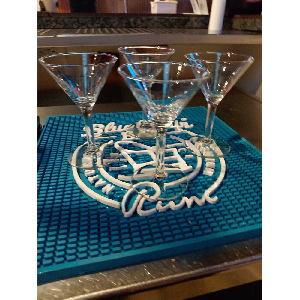Set Of 4 Restaurant Martini Glasses 4" Made BY LIBBEY